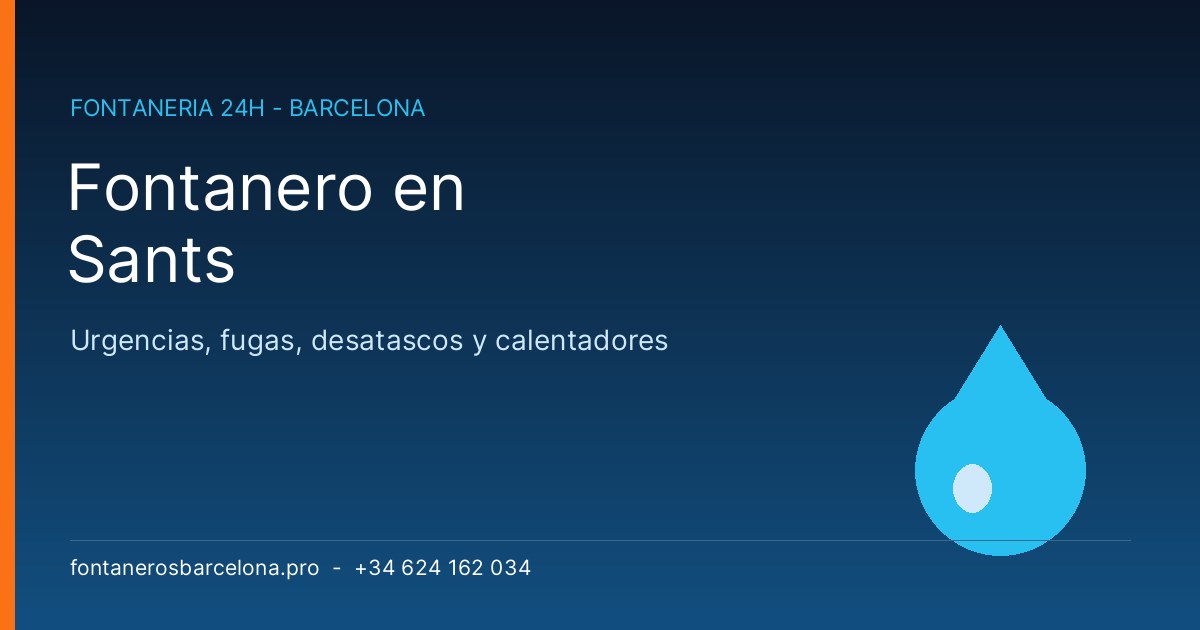 Fontanero en Sants Barcelona Fontanero Sants - Fontaneros Barcelona Pro 24h